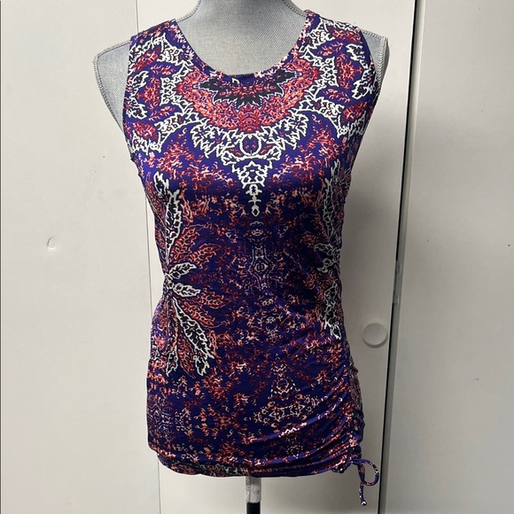 Athleta Tops - Athleta Purple and Red Patterned Tank Top